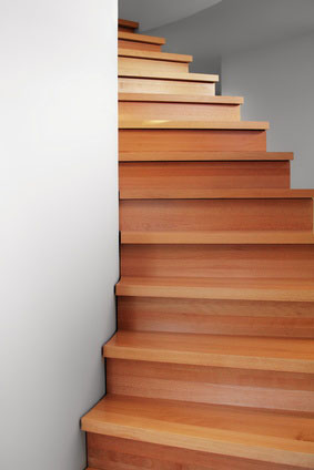 Holztreppen in Eigenbau