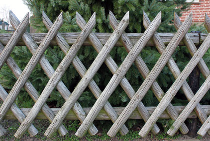 Zaunanlage aus Holz